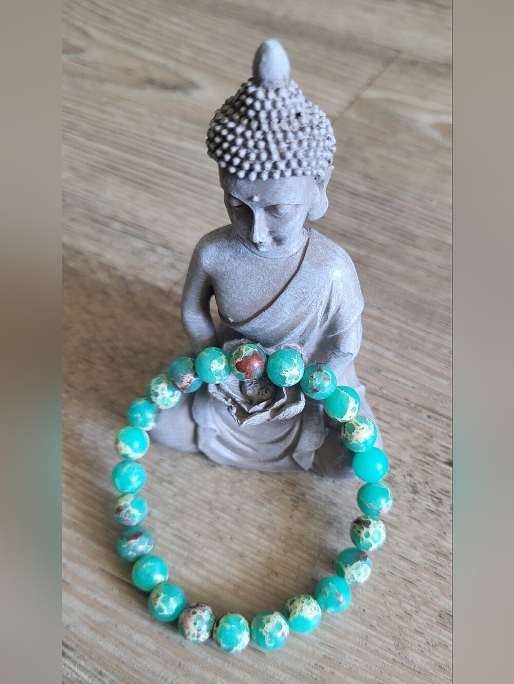 🌊 Sea Sediment Jasper Beaded Bracelet